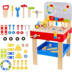 *** // ÉTABLI 48 PIÈCES EN BOIS  TOOKY TOY